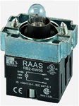 RB2-BW06-110...BODY ASSEMBLY FOR PUSH BUTTON & SELECTOR, 110AC, WITHOUT CONTACT BLOCKS