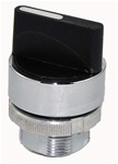 RM2-BD8...METAL 3 POSITION SELECTOR HEAD, 1-SPRING RETURN TYPE - RIGHT TO CENTER, STANDARD HANDLE