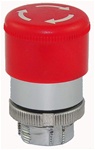 RM2-BS44...MUSHROOM HEAD METAL PUSH BUTTON, TURN TO RELEASE, 30MM, RED COLOR