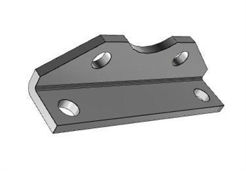 AIRTAC Mounting bracket for NSU series, MS1 type foot mounting for 2 inch bore cylinders