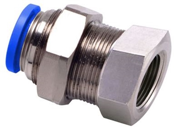 NPMF1/2-1/2 AIRTAC NPMF  PUSH TO CONNECT PNEUMATIC FITTING  BULKHEAD CONNECTOR