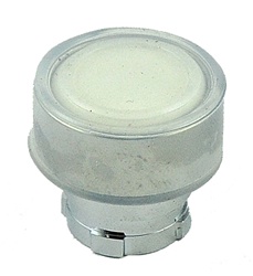 RB2-BA18...FLUSH PUSH BUTTON, SPRING RETURN, WITH TRANSPARENT BOOT, IP66, NON-ILLUMINATED, WHITE COLOR