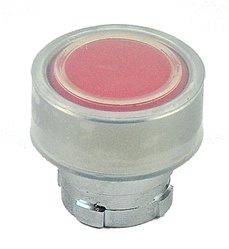 RB2-BA48...FLUSH PUSH BUTTON, SPRING RETURN, WITH TRANSPARENT BOOT, IP66, NON-ILLUMINATED, RED COLOR