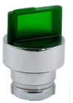 RB2-BK123...2 POSITION ILLUMINATED SELECTOR OPERATING HEAD, STAY-PUT TYPE, GREEN COLOR