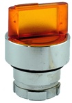 RB2-BK125...2 POSITION ILLUMINATED SELECTOR OPERATING HEAD, STAY-PUT TYPE, AMBER COLOR