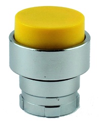 RB2-BL5...PROJECTING PUSH BUTTON, SPRING RETURN, NON-ILLUMINATED, YELLOW COLOR