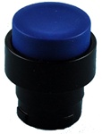 RB2-BL67...PROJECTING PUSH BUTTON, SPRING RETURN WITH BLACK METAL BEZEL, NON-ILLUMINATED, BLUE COLOR