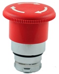 RB2-BS54...40 MM TURN TO RELEASE PUSH BUTTON, NON-ILLUMINATED, RED COLOR