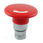 RB2-BS64...60 MM TURN TO RELEASE PUSH BUTTON, NON-ILLUMINATED, RED COLOR