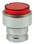 RB2-BW14...PROJECTING PUSH BUTTON, SPRING RETURN, FOR INCANDESCENT & LED BULBS, RED COLOR