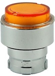 RB2-BW15...PROJECTING PUSH BUTTON, SPRING RETURN, FOR INCANDESCENT & LED BULBS, AMBER COLOR