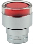 RB2-BW34...FLUSH PUSH BUTTON, SPRING RETURN, FOR INCANDESCENT & LED BULBS, RED COLOR