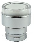 RB2-BW37...FLUSH PUSH BUTTON, SPRING RETURN, FOR INCANDESCENT & LED BULBS, CLEAR IN COLOR