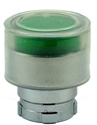 RB2-BW53...BOOTED TYPE FLUSH PUSH BUTTON, FOR INCANDESCENT & LED BULBS, GREEN COLOR