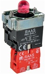 RB2-BWL742-110...BODY ASSEMBLY FOR PUSH BUTTON & SELECTOR, 110AC, NC CONTACT, LED, RED COLOR