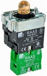 RB2-BWL751-12...BODY ASSEMBLY FOR PUSH BUTTON & SELECTOR, 12AC/DC, NO CONTACT, LED, ORANGE COLOR