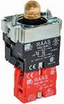 RB2-BWL752-110...BODY ASSEMBLY FOR PUSH BUTTON & SELECTOR, 110AC, NC CONTACT, LED, ORANGE COLOR