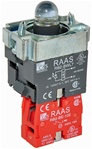 RB2-BWL762-110...BODY ASSEMBLY FOR PUSH BUTTON & SELECTOR, 110AC, NC CONTACT, LED, BLUE COLOR