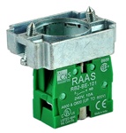 RB2-BZ101...CONTACT BLOCK SWITCH,NORMALLY OPEN,STANDARD TYPE,GREEN WITH COLLAR