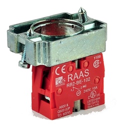 RB2-BZ102...CONTACT BLOCK SWITCH,NORMALLY CLOSED,STANDARD TYPE WITH COLLAR
