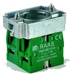 RB2-BZ1036...CONTACT BLOCK SWITCHES,NORMALLY OPEN+NORMALLY OPEN,GOLD FLASH TYPE WITH COLLAR