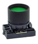 RCP2-BA36...GUARDED (RECESS) PLASTIC PUSH BUTTON, SPRING RETURN, GREEN COLOR WITH FIXING COLLAR