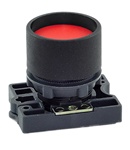 RCP2-BA46...GUARDED (RECESS) PLASTIC PUSH BUTTON, SPRING RETURN, RED COLOR WITH FIXING COLLAR