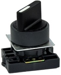 RCP2-BD2...PLASTIC SELECTOR SWITCH ACTUATOR WITH CARRIER, STAY-PUT TYPE, STANDARD HANDLE, 2 POSITION