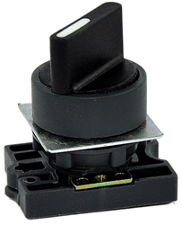 RCP2-BD3...PLASTIC  SELECTOR SWITCH ACTUATOR WITH CARRIER, STAY-PUT TYPE, STANDARD HANDLE, 3 POSITION