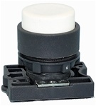 RCP2-BL1...PROJECTING PLASTIC PUSH BUTTON WITH CARRIER, NON-ILLUMINATED, WHITE COLOR