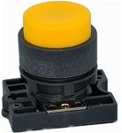 RCP2-BL5...PROJECTING PLASTIC PUSH BUTTON WITH CARRIER, NON-ILLUMINATED, YELLOW COLOR