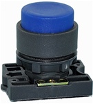 RCP2-BL6...PROJECTING PLASTIC PUSH BUTTON WITH CARRIER, NON-ILLUMINATED, BLUE COLOR