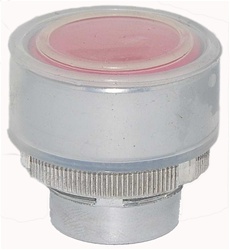 RM2-BA48...FLUSH METAL PUSH BUTTON, SPRING RETURN WITH TRANSPARENT BOOT, RED COLOR