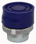 RM2-BP6...BOOTED METAL PUSH BUTTON, SPRING RETURN, BLUE COLOR