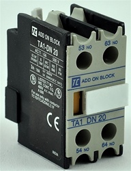 TA1-DN20...AUXILIARY CONTACTS 2 NORMALLY OPEN, 0 NORMALLY CLOSED