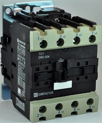 TC1-D65004-F5...4 POLE CONTACTOR 110/50VAC OPERATING COIL, 4 NORMALLY OPEN, 0 NORMALLY CLOSED