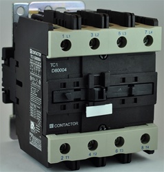 TC1-D80004-N7...4 POLE CONTACTOR 415/50-60VAC OPERATING COIL, 4 NORMALLY OPEN, 0 NORMALLY CLOSED
