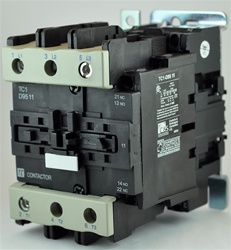 TC1-D9511-B5...3 POLE CONTACTOR 24/50VAC, WITH AC OPERATING COIL, N O & N C AUX CONTACT