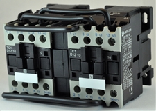 TC2-D1211-B6...3 POLE REVERSING CONTACTOR 24/60VAC, WITH AC OPERATING COIL, N O & N C AUX CONTACT