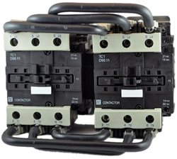 TC2-D9511-B6...3 POLE REVERSING CONTACTOR 24/60VAC, WITH AC OPERATING COIL, N O & N C AUX CONTACT