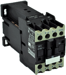 TP1-D1810-FD...3 POLE NON-REVERSING CONTACTOR 110VDC OPERATING COIL, N O AUX CONTACTS