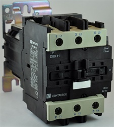 TP1-D8011-BD...3 POLE NON-REVERSING CONTACTOR 24VDC OPERATING COIL, N-O & N-C AUX CONTACTS